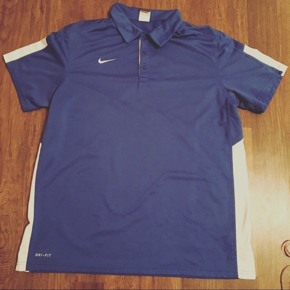 Nike Other - Short sleeve blue & White Dri-Fit Nike L
